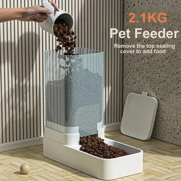 Fully Automatic Feeder Cat and Dog Bowl Food Storage