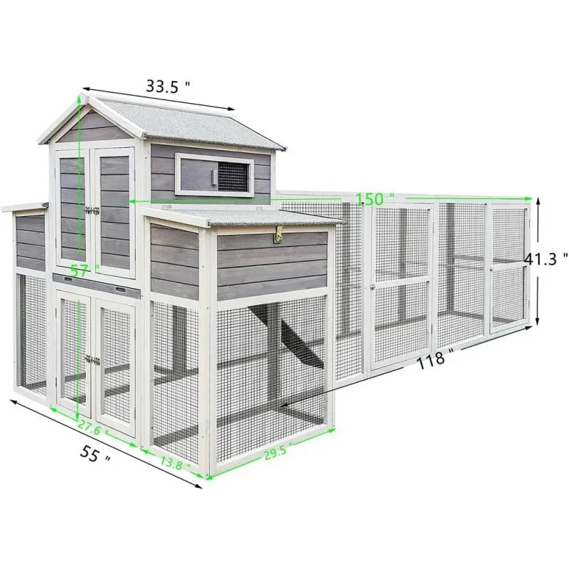 Chicken Nesting Box, Pull Out Trays