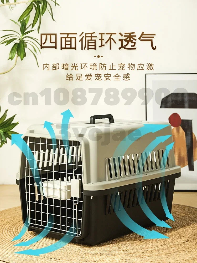 Pet Airline Box Dog & Cat travel Portable