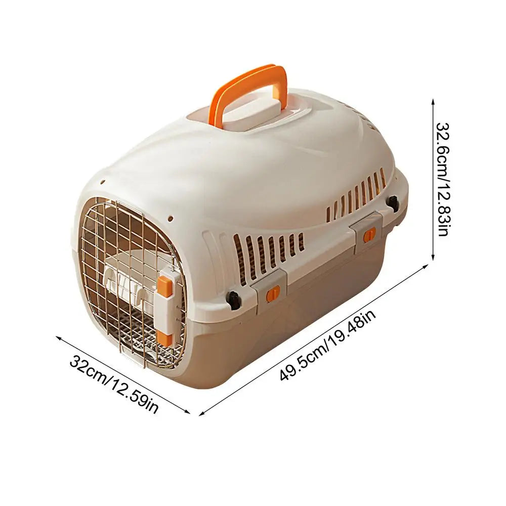 Portable Cat Cage Car Transport Carry
