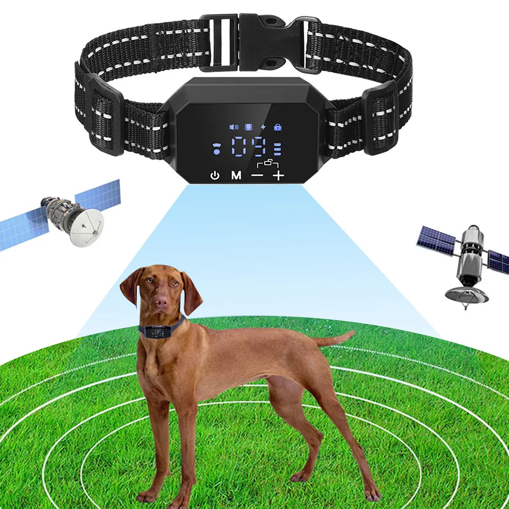 GPS Wireless Dog Fence Electric Shock Vibrate