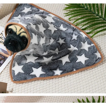 Winter Pet Sleeping Blanket Soft Fluffy